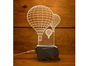 Creative 3D Night Light LED Lamp USB Input Balloon Gift Romantic Art Decoration Blue