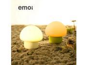 Original Emoi LED Colorful Mushroom Night Light Mini Portable Touch Sensor Table Lamp Green