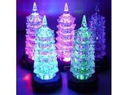 Colorful Flashing LED Tower Night Light Decoration Lamp Toy