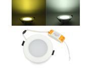 Dimmable 6W Round LED Ceiling Lamp Energy Saving Remote Control Panel Light 85 265V