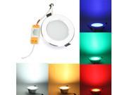 6W Round LED Ceiling Panel Lamp RGB Remote Control Down Light