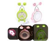 Creative Gift Boutique USB Portable Fan LED Table Desk Lamp Light Mirror 3 in 1 Pink
