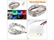 50CM SMD 5050 Non Waterproof LED Flexible Strip Light PC Computer Case Adhesive Lamp Red