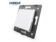 Livolo White EU Standard C7 Big One Gang One Way Function Key For Wall Push Button Switch