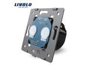 Livolo EU Standard The Base Of Touch Screen Wall Light Switch VL C702 11 2 Gangs 1 Way