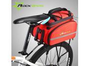 ROCKBROS Cycling Rack Bag Bicycle Bag Rear Trunk Bag Carry Bag Mountain Bike Backpack Blue