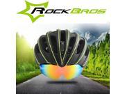 RockBros Goggles Helmet Cycling Mountain Bike Bicycle Helmet With Sunglasses Lens
