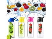 800ML Sports Bicycle Water Cup Health Fruit Infusing Infuser Lemon Juice Lid Water Bottle Red