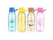 700ml Water Cup Creative Cute Plastic Water Bottle For Sporting Camping Outdoor Four Color Yellow