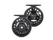 Aluminum Fly Fishing Reel Left and Right Hand 3 4wt Adjustable Drag Black