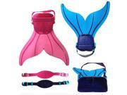 Adjustable Swimming Diving Mermaid Tail Training Flippers Comfortable Soft Material Pink