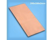 1pc 99.99% Pure Copper Metal Safe Using Sheet Plate 200mm*100mm*2mm