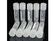 10pcs 2ml Graduated Plastic Cryovial Cryogenic Vial Tube Self Standing With Cap