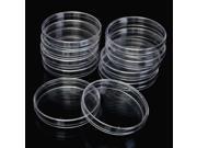 10pcs Disposable Clear Plastic Petri Dish Bacterial Culture Dish 90X15mm