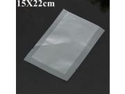 15X22mm Thickened Clear Flat Heat Sealed Vacuum Plastic Bag Food Storage
