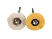 Diameter 22mm Yellow White Electric Grinding Brush Cloth Polishing Wheel Yellow