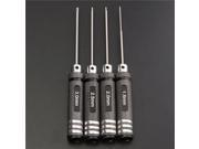 4pcs Hex Screw Driver Tool Kit 1.5 2.0 2.5 3.0mm Black For RC Helicopter Plane Transmitter