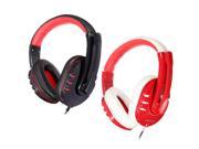 KINBAS VP X9 Surround Gaming Headset Earphone Stereo Headband Headphone 3.5mm With Mic For PC Phone Ipod Red