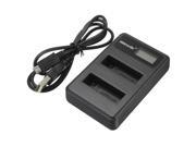 AHDBT 401 Dual Battery Charger LCD Intelligent Screen For GoPro Hero 4 Black