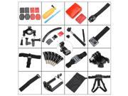 17 In 1 Camera Accessories Set Extension Arm Helmet Harness Chest Belt For Gopro 2 3 4 3 Plus Xiaomi YI Sj4000