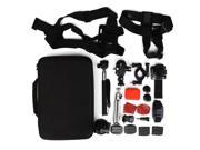 14 In 1 Outdoor Accessories Set Kit With Carry Bag For GoPro Hero 2 3 3 Plus 4 Xiaomi Yi Camera SJ4000 SJ5000 SJcam