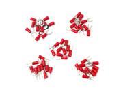10pcs Red Insulated Fork Wire Connector Electrical Crimp Terminal 22 16AWG 4.3mm