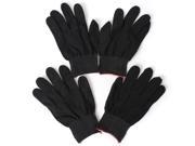 2 Pairs Antistatic Nylon Work Glove Grip Durable Knit Working Safety Gloves Black