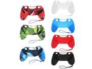 Silicone Case Skin Grip Rubber Cover For Sony PlayStation 4 PS4 Controller Red