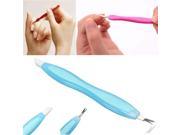 Double use Manicure Cuticle Tool Nail Dead Skin Pusher Remover Fork
