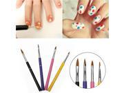 4Pcs Nail Art Salon Polish UV Gel Design Drawing Painting Brush Pen Tools Set