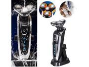 KM 8871 Rotary 4D Rechargeable Washable Electric Shaver Razor Trimmer