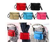 Baby Stroller Organizer Nappy Diaper Bag Pram Buggy Bottle Holder Khaki