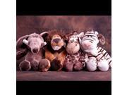 15cm Baby Boy Lovely Animal Jungle Brothers Doll PlushToy With Chuck Gift Lion