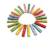 Baby Kids Child Colorful Wooden Harmonica Toy Educational Musical Instrument