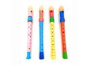 Portable Baby Child Kid Long Wooden Flute Whistle Musical Instrument Development Toy