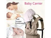 Super Comfortable Baby Toddler Carrier Classic Baby Sling Wrap Canvas Safety Strap Beige