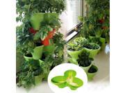 Indoor Balcony Auto Watering Planter Flower Vegetable Potting Flowerpot Green
