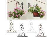 Classic Romantic Wrought Iron Flower Stand Hook Wrought Iron Plants Pots Hooks Black
