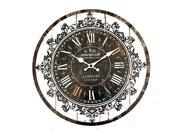 Wall Clock Tracery Vintage Rustic Shabby Art Clock Chic Home Office Cafe Decoration