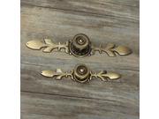 European Antique Bronze Single Hole Pull Handle Knobes for Cabinets Door Drawer Green Bronze L