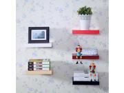 Floating Wall Shelves Hanging Shelf Display Wood Book Shelf 60*15cm White