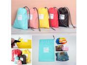 4 Pcs Waterproof Nylon Travel Pouch Organizer Storage Bag Luggage Packing Set Yellow