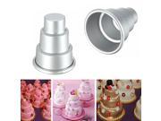 Mini 3 Tier Cupcake Pan Mould Cake Cookies Pudding Baking Mold Tin H505