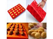 20 Cavity Silicone Shell Cake Pan Chocolate Mold Cookies Baking Mould