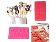 DIY Numbers Lollipop Mold Chocolate Cake Silicone Fondant Mould