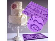 DIY Lace Mat Dandelion Fondant Silicone Cake Mold Cake Decoration Tool