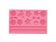 DIY Lace Mat Flowers Silicone Fondant Cake Mold Cake Decorating Mould