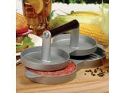 Aluminum Double Burger Press Hamburger Patties Maker Meat Press Kitchen Tools