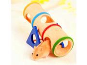 Hamster Mouse Rat Seesaw Hide Toy Wooden Colorful Cage Cask House