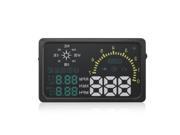 I6 6inch Screen Car HUD with OBD2 Interface Comprehensive Display